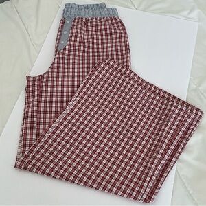 Sincerely Jules Red and White Plaid Pants